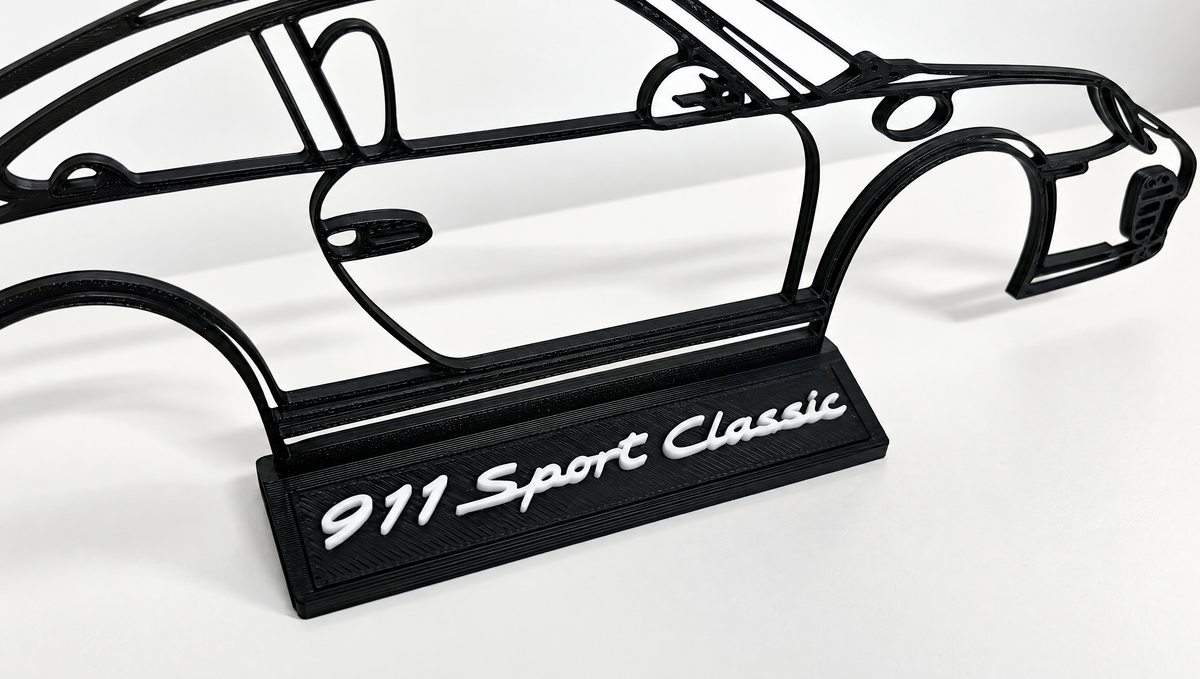 Porsche 911 Sport Classic Silhouette - Tischdekoration